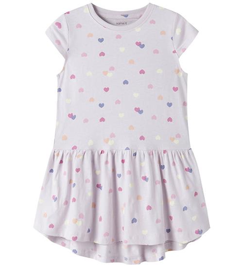 Name It Kjole - NmfVigga - Lavender Fog/Colorful Heart