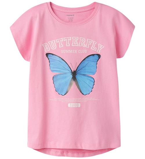 Name It T-shirt - NkfVotia - Pink Drink/Butterfly