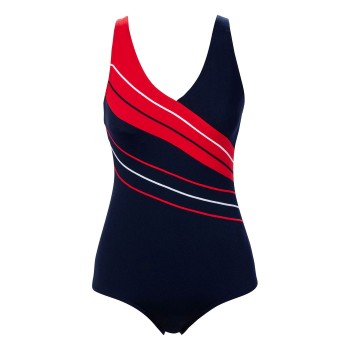 Trofé Trofe Chlorine-resistant Swimsuit Marine/Rød polyester 44 Dame