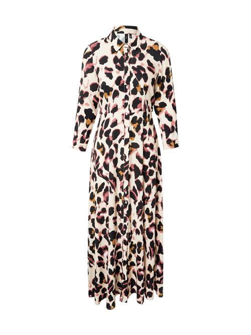 YAS Kjole 'YASSavanna'  sand / brun / gammelrosa / sort