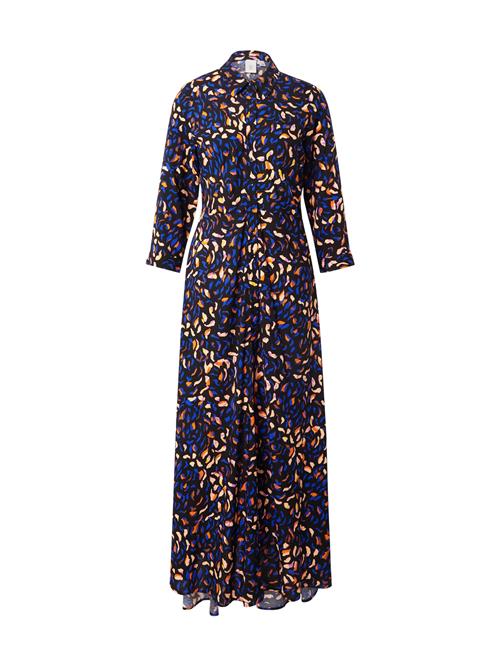 YAS Kjole 'YASSAVANNA'  blå / lysegul / orange / sort