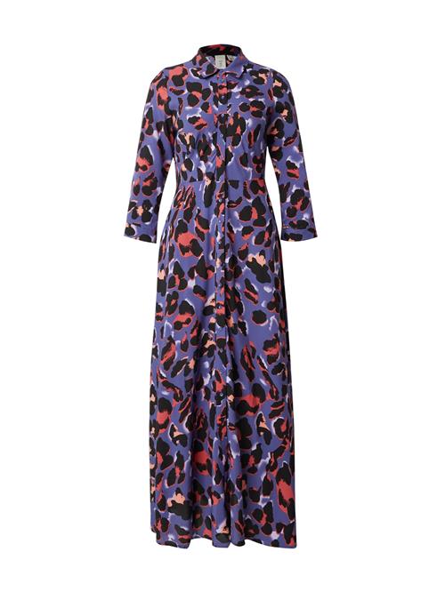 YAS Kjole 'YASSavanna'  royalblå / lys rød / sort / hvid