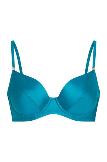 Hunkemöller Ikke-formstøbt bikinitop med bøjle Aqua Grøn
