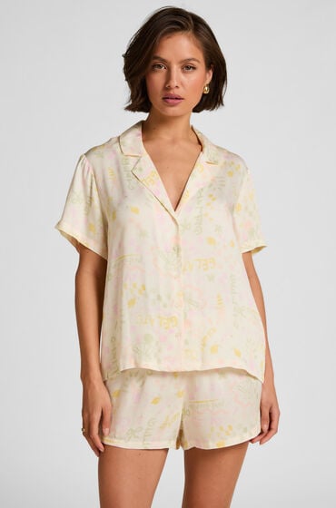 Hunkemöller Satinshorts Hvid