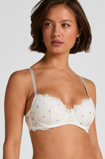 Hunkemöller Formstøbt bøjle-bh Marine Hvid