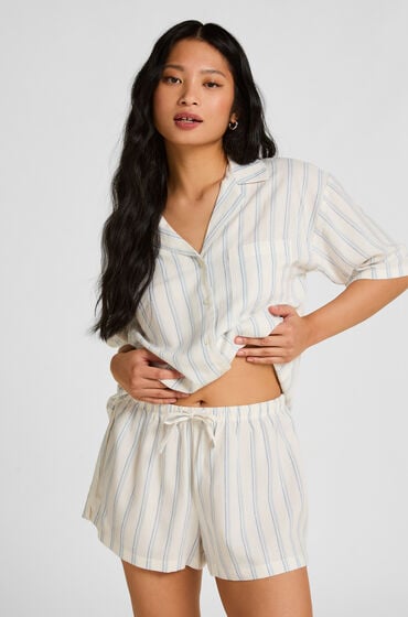 Hunkemöller Hør Shorts Hvid