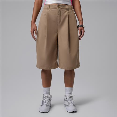 Store Jordan Flight-chinoshorts til kvinder - brun