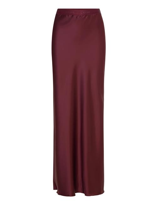 Ahlvar Gallery | Hana Long Logo Satin Skirt | M