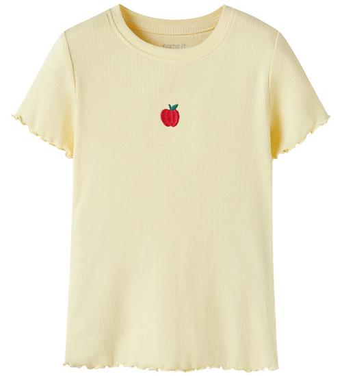 Name It T-shirt - Rib - NmfVivemma - Double Cream/Apples