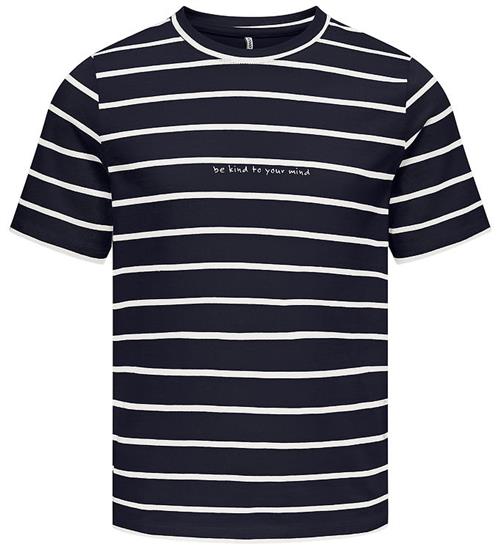 Kids Only T-shirt - KogHelle - Night Sky/Cloud Dancer/Print Kind