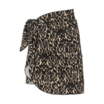 Damella Greta Basic Sarong Leopard One Size Dame