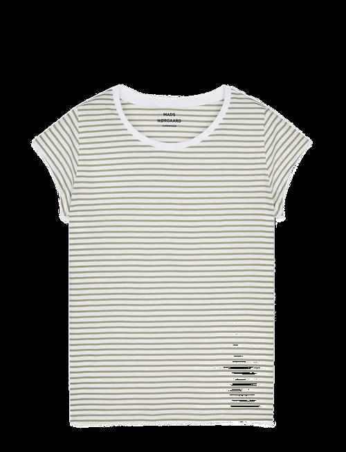 Mads Nørgaard | Organic Jersey Stripe Teasy Tee Fav | S