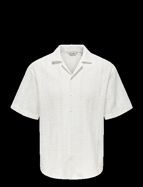 ONLY & SONS | Onsdani Crochet Ss Shirt | L