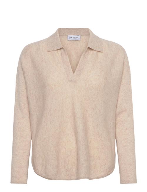 Davida Cashmere | Curved Open Collar | L