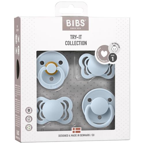 BIBS Try-it Collection Sutter Baby Blue  Baby Blue 0+ Months Silicone, Latex Blå  0+ måneder  unisex
