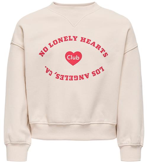 Kids Only Sweatshirt - KogBetina - Whitecap Gray/Melange/Print H