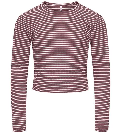 Kids Only Bluse - KogPamia - Rose Brown/Thin White Stripe