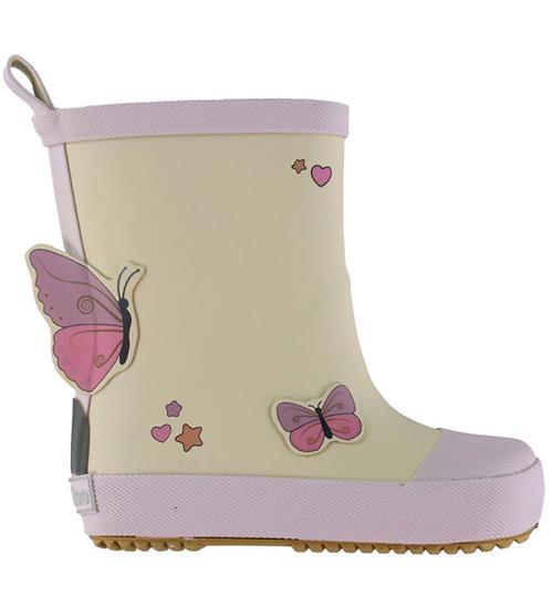 Mikk-Line Gummistøvler - Barfod - Wellies Buterfly - Oyster Gray