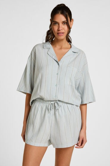 Hunkemöller Hør Shorts Blå