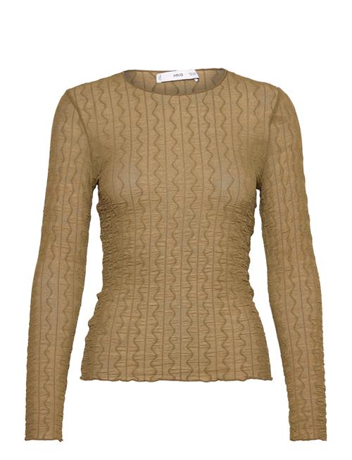 Mango | Long-Sleeved T-Shirt With Ruffles | XS