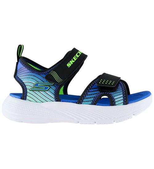 Skechers Sandaler - Microspec-Splash - Sort/Lime