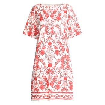 Calida Short Sleeve Nightdress Laksrosa bomuld Large Dame