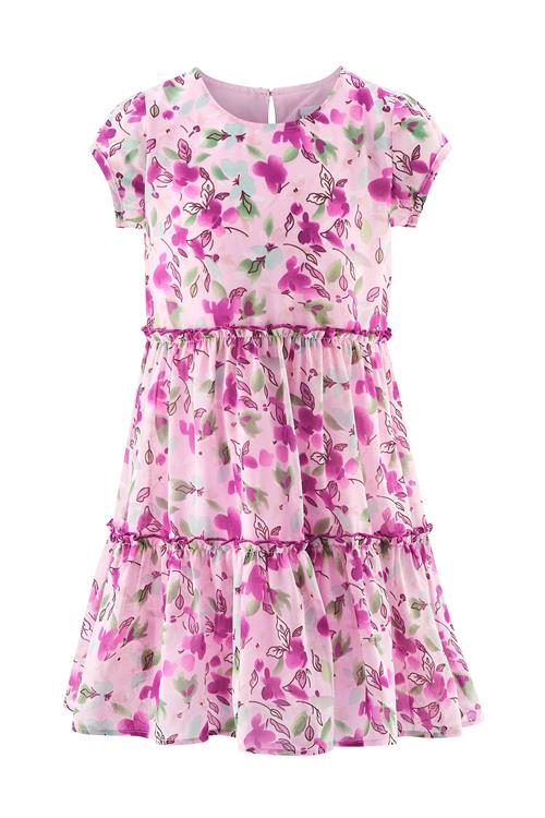 happy girls Kjole  mint / lysegrøn / orkidee / lys pink