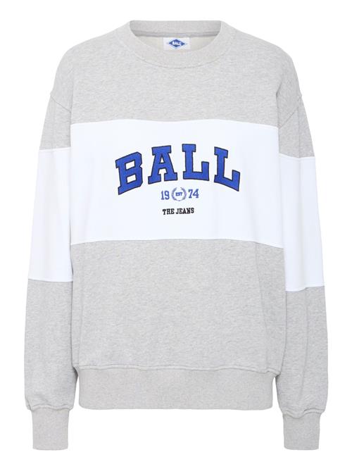 Ball Sweatshirt 'Montana'  blå / grå-meleret / hvid