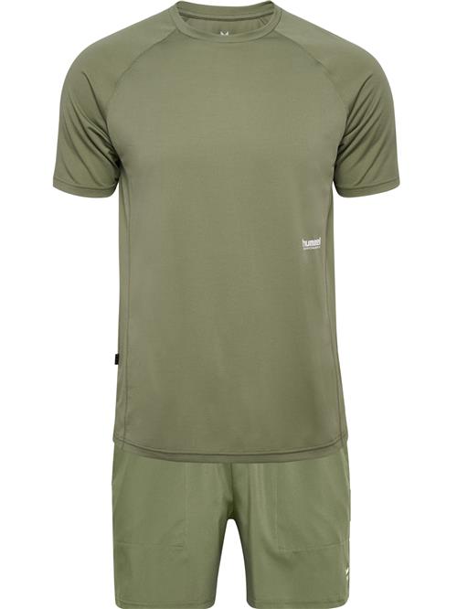 Hummel Træningsdragt 'Pulse'  oliven / hvid