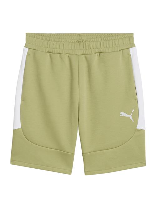 PUMA Sportsbukser 'TeamEvostripe'  oliven / hvid