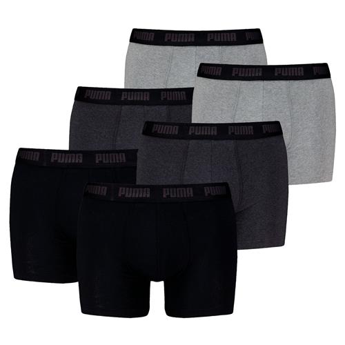 PUMA Boksershorts  mørkegrå / grå-meleret / sort