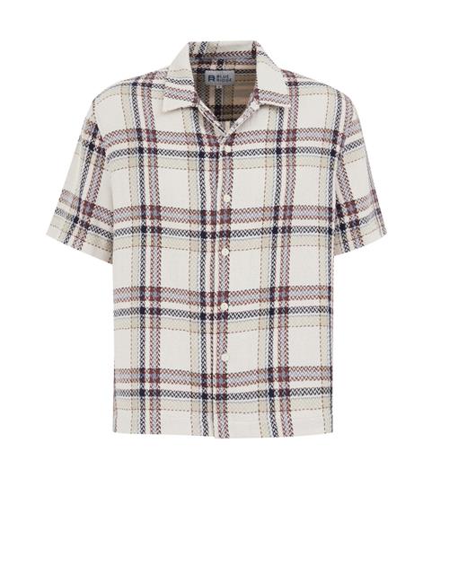 WE Fashion Skjorte  beige / brun-meleret