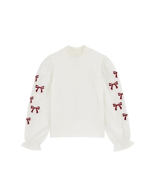 WE Fashion Bluser & t-shirts  burgunder / offwhite