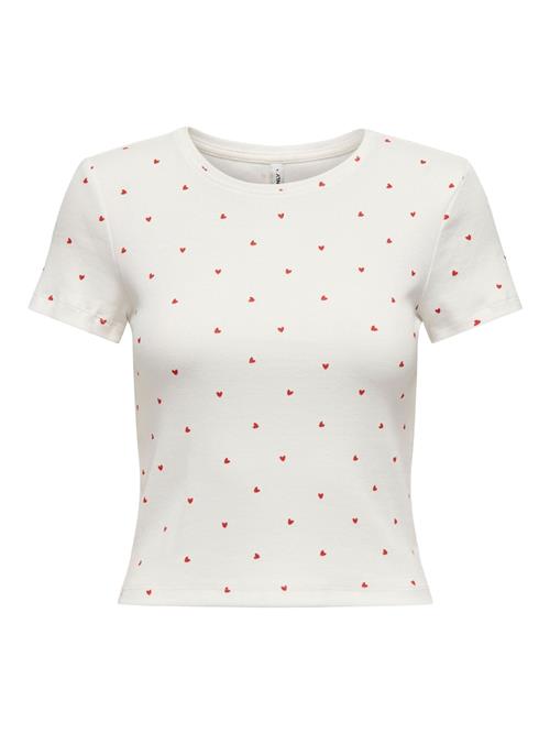 ONLY Shirts 'ONLFENJA'  rød / hvid