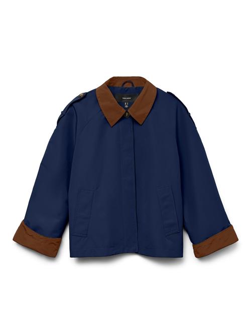 VERO MODA Overgangsjakke 'VMLucia'  navy / brun
