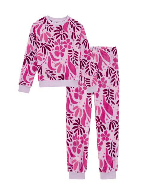 WE Fashion Nattøj  lilla / pink-meleret