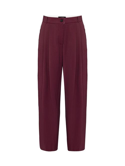 Antioch Bukser med lægfolder  burgunder