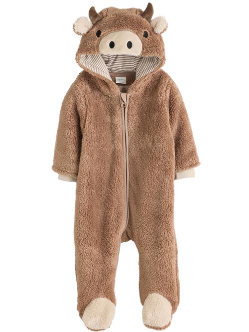 Next Overall  creme / brun / sort