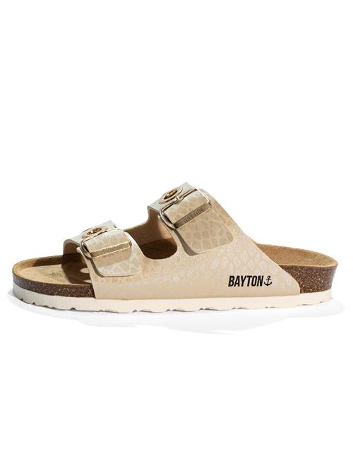 Bayton Pantoletter 'JANNY'  beige / lysebeige / sort