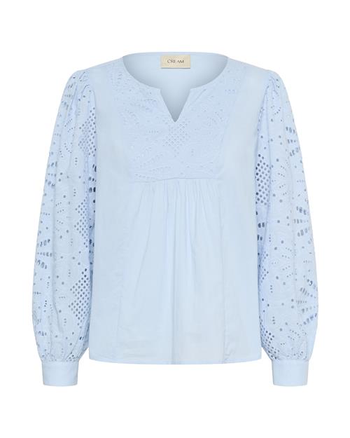 Cream Bluse 'Diana'  himmelblå