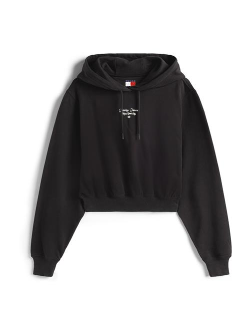 Se Tommy Jeans Sweatshirt 'ESSENTIAL'  sort / hvid hos About You