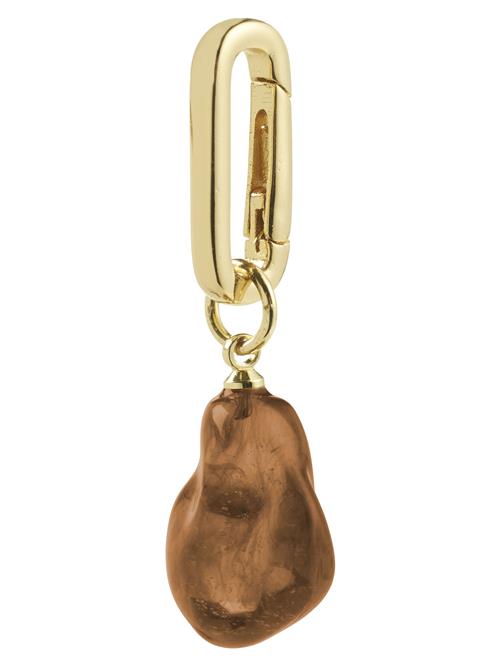 Pilgrim Pendant 'Eye'  brun / guld