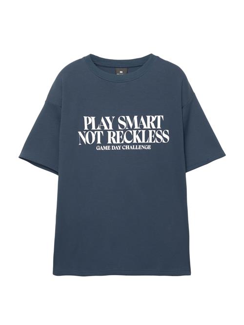 Pull&Bear Bluser & t-shirts  safir / hvid