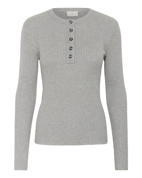 Kaffe Pullover 'Omi'  grå-meleret