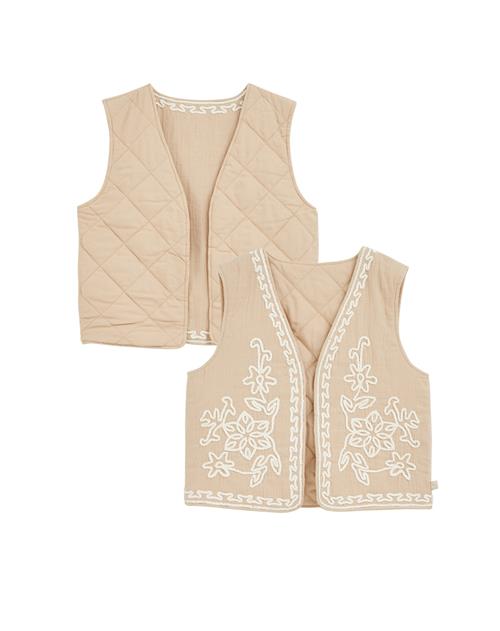 WE Fashion Vest  beige / hvid