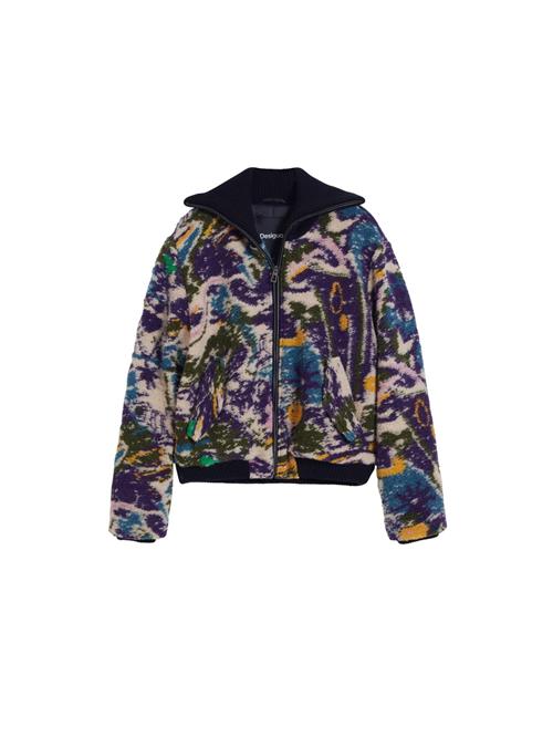 Desigual Overgangsjakke  blå / mørkegrøn / mørkelilla / uldhvid