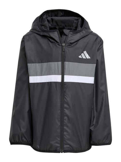 ADIDAS SPORTSWEAR Sportsjakke 'Tiberio'  grå / sort / hvid
