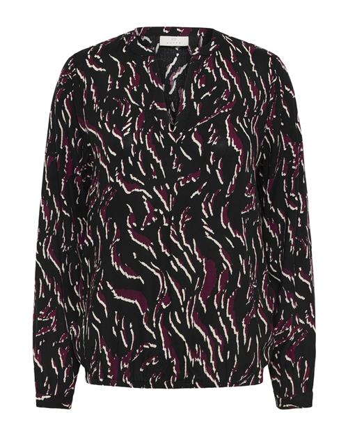 Kaffe Bluse 'KADitte'  bær / sort / naturhvid