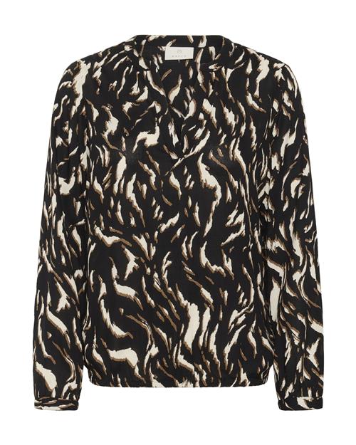 Kaffe Bluse 'KADitte'  brun / sort / hvid