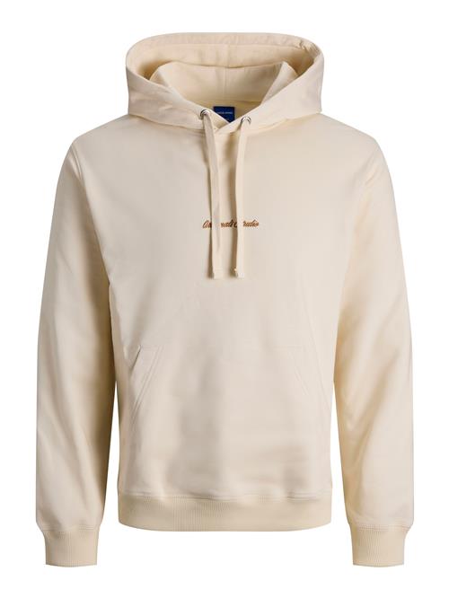 JACK & JONES Sweatshirt 'JORNorrebro'  mørkeorange / uldhvid